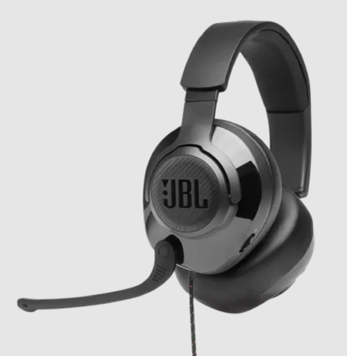 6.JBL Quantum 200 Over-Ear Gaming Headphones with Flip-Up Microphone