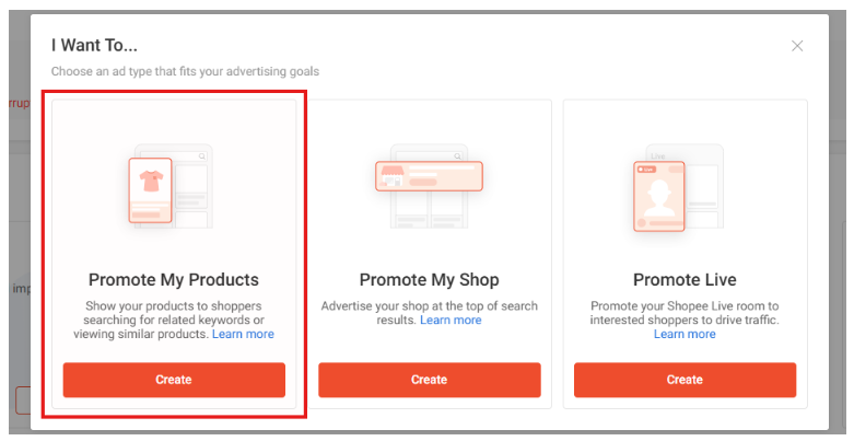 Shopee Adsの設定方法