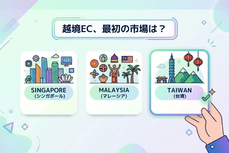 Shopee越境ECで最初に選ぶマーケットはどこ？シンガポール・マレーシア・台湾を比較・解説;