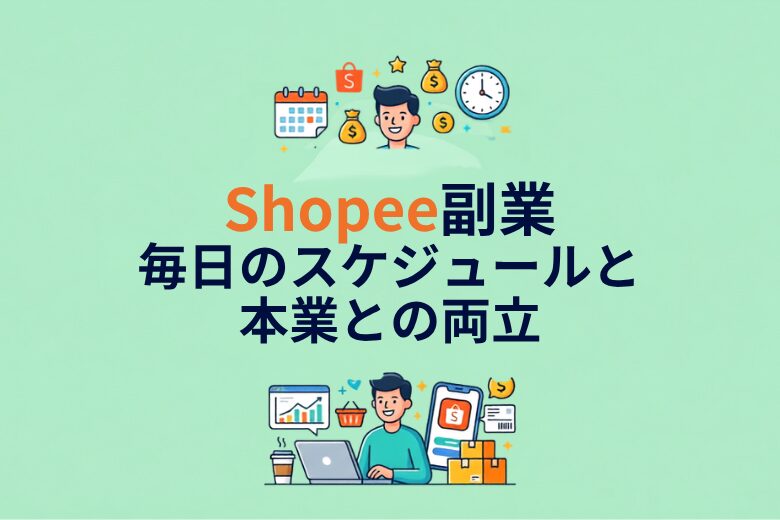 副業でShopeeを運営する1日のスケジュールと作業量　本業と両立できる理由を解説
